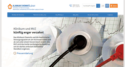 Desktop Screenshot of klinikumchemnitz.de